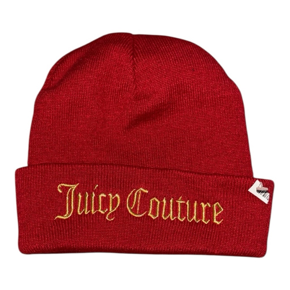 NWOT Juicy Couture Red Hat with Gold Logo, “YES OUI CAN”